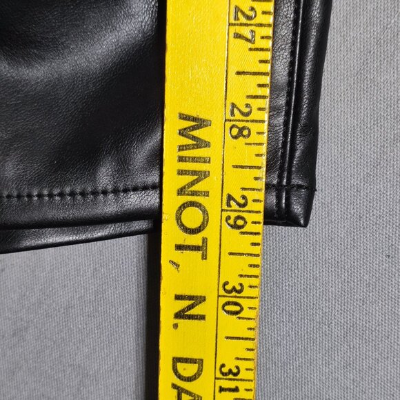 GAP Denim vegan leather high-rise universal legging women's size 20/35R black - Picture 11 of 13